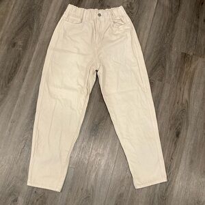 H&M Tapered 100% Cotton Twill Pants